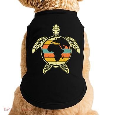 Earth Day Turtle Retro Doggie Tank