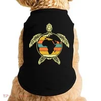 Earth Day Turtle Retro Doggie Tank thumb 0