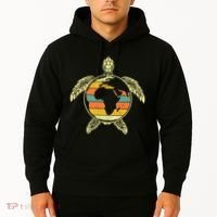 Earth Day Turtle Retro Hoodie thumb 2