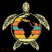 Earth Day Turtle Retro Apron thumb 3