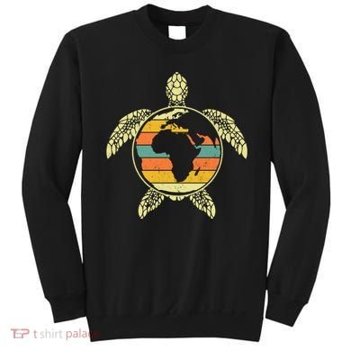 Earth Day Turtle Retro Sweatshirt
