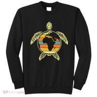 Earth Day Turtle Retro Sweatshirt thumb 0