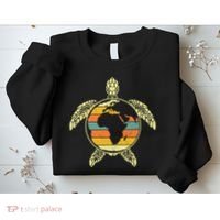 Earth Day Turtle Retro Sweatshirt thumb 2