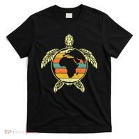 Earth Day Turtle Retro T-Shirt thumb 0