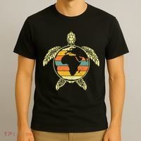 Earth Day Turtle Retro T-Shirt thumb 3