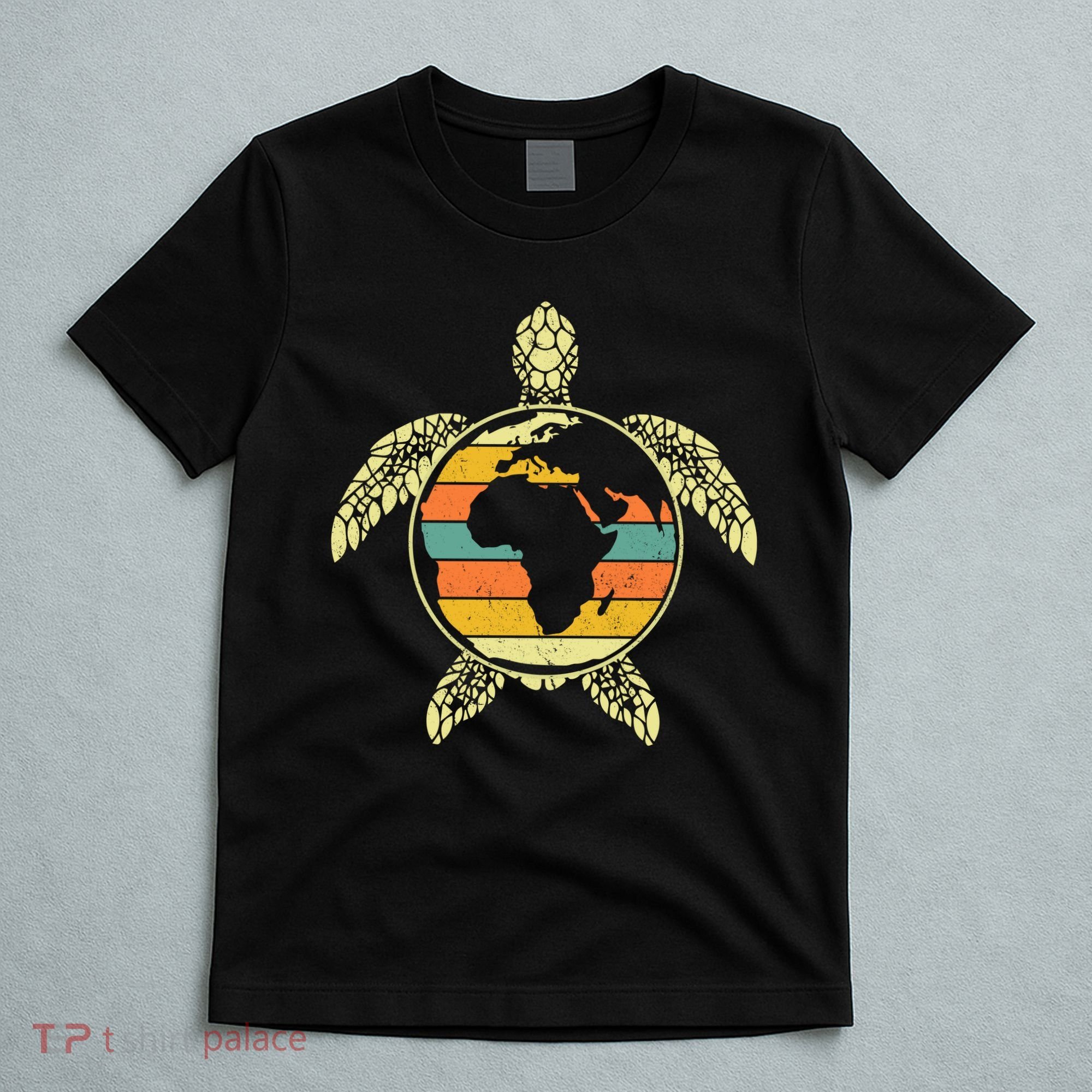 Earth Day Turtle Retro T-Shirt
