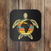 Earth Day Turtle Retro Coaster thumb 0