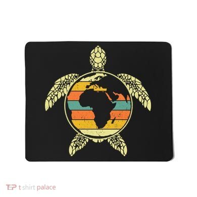 Earth Day Turtle Retro Mousepad