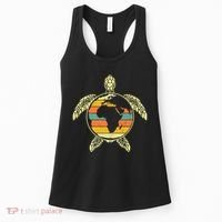 Earth Day Turtle Retro Women's Tank Top thumb 0