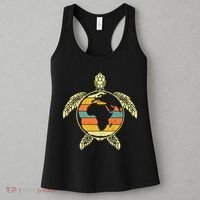 Earth Day Turtle Retro Women's Tank Top thumb 3