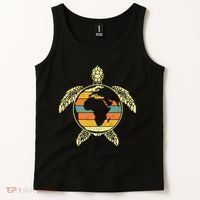 Earth Day Turtle Retro Tank Top thumb 2