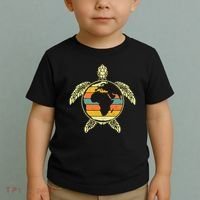 Earth Day Turtle Retro Toddler T-Shirt thumb 2