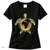 Earth Day Turtle Retro Women's T-Shirt thumb 0