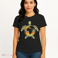 Earth Day Turtle Retro Women's T-Shirt thumb 4