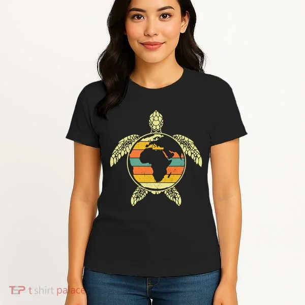Earth Day Turtle Retro Women's T-Shirt