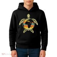 Earth Day Turtle Retro Kids Hoodie thumb 4