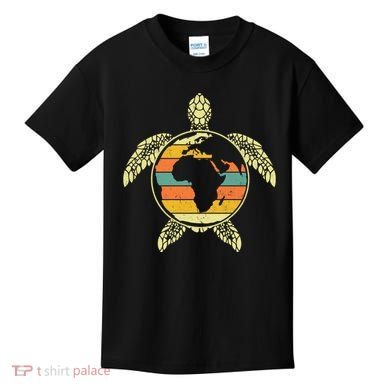 Earth Day Turtle Retro Kids T-Shirt