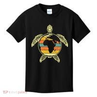 Earth Day Turtle Retro Kids T-Shirt thumb 0
