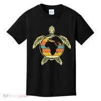 Earth Day Turtle Retro Kids T-Shirt thumb 0