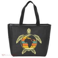 Earth Day Turtle Retro Tote Bag thumb 0