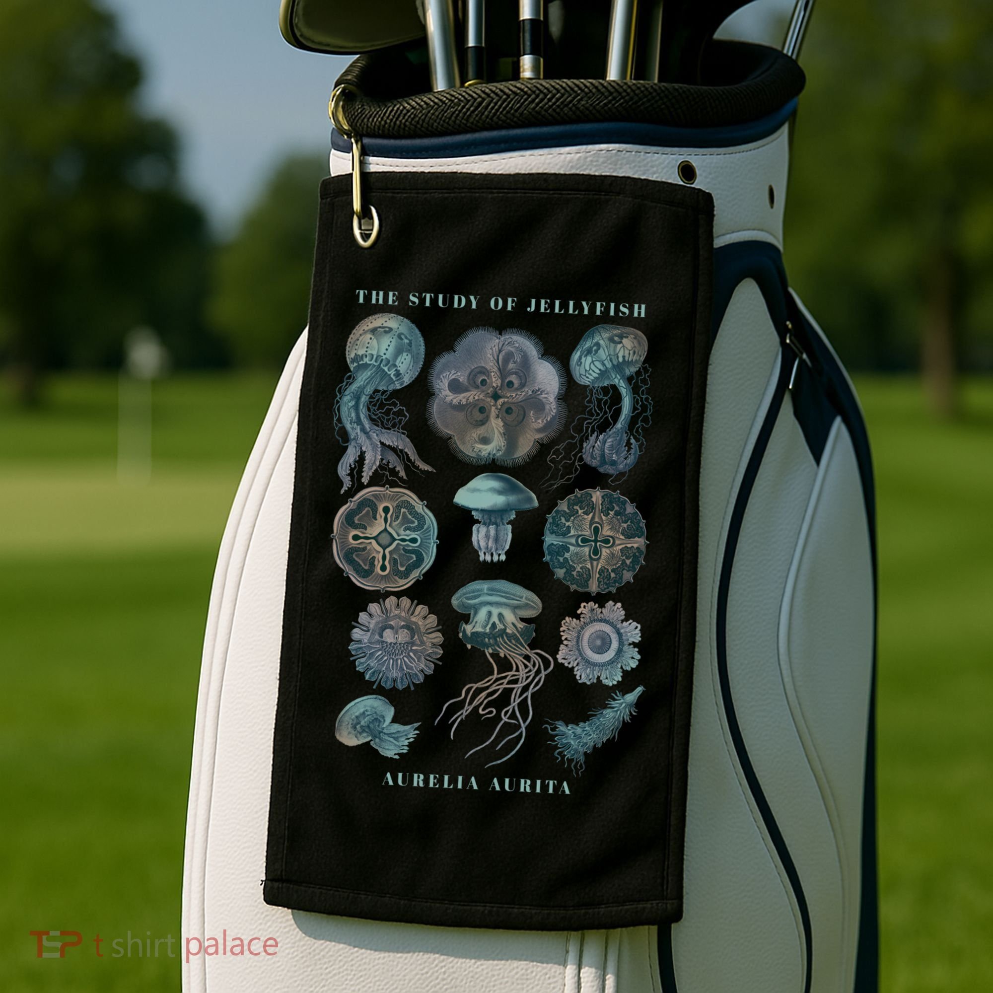 Earth Day The Study Of Jellyfish Gift Golf Towel