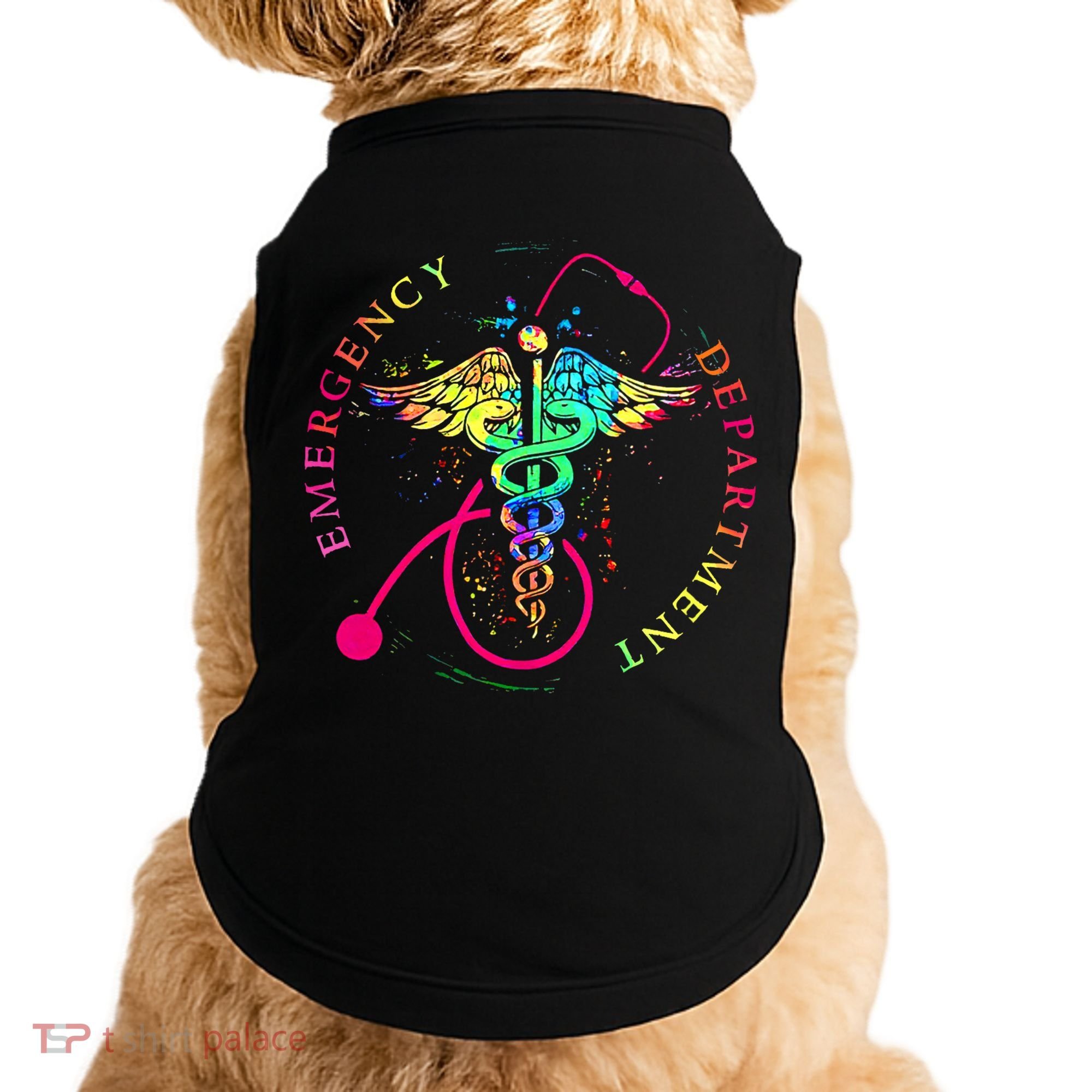 Emergency Department Tie Dye Ed Er Nurse Nursing Doggie Tank