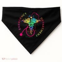 Emergency Department Tie Dye Ed Er Nurse Nursing USA-Made Doggie Bandana thumb 0
