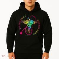 Emergency Department Tie Dye Ed Er Nurse Nursing Hoodie thumb 2