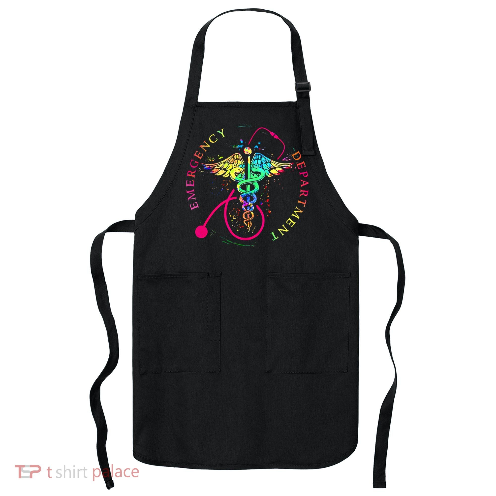 Emergency Department Tie Dye Ed Er Nurse Nursing Apron
