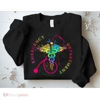 Emergency Department Tie Dye Ed Er Nurse Nursing Sweatshirt thumb 2