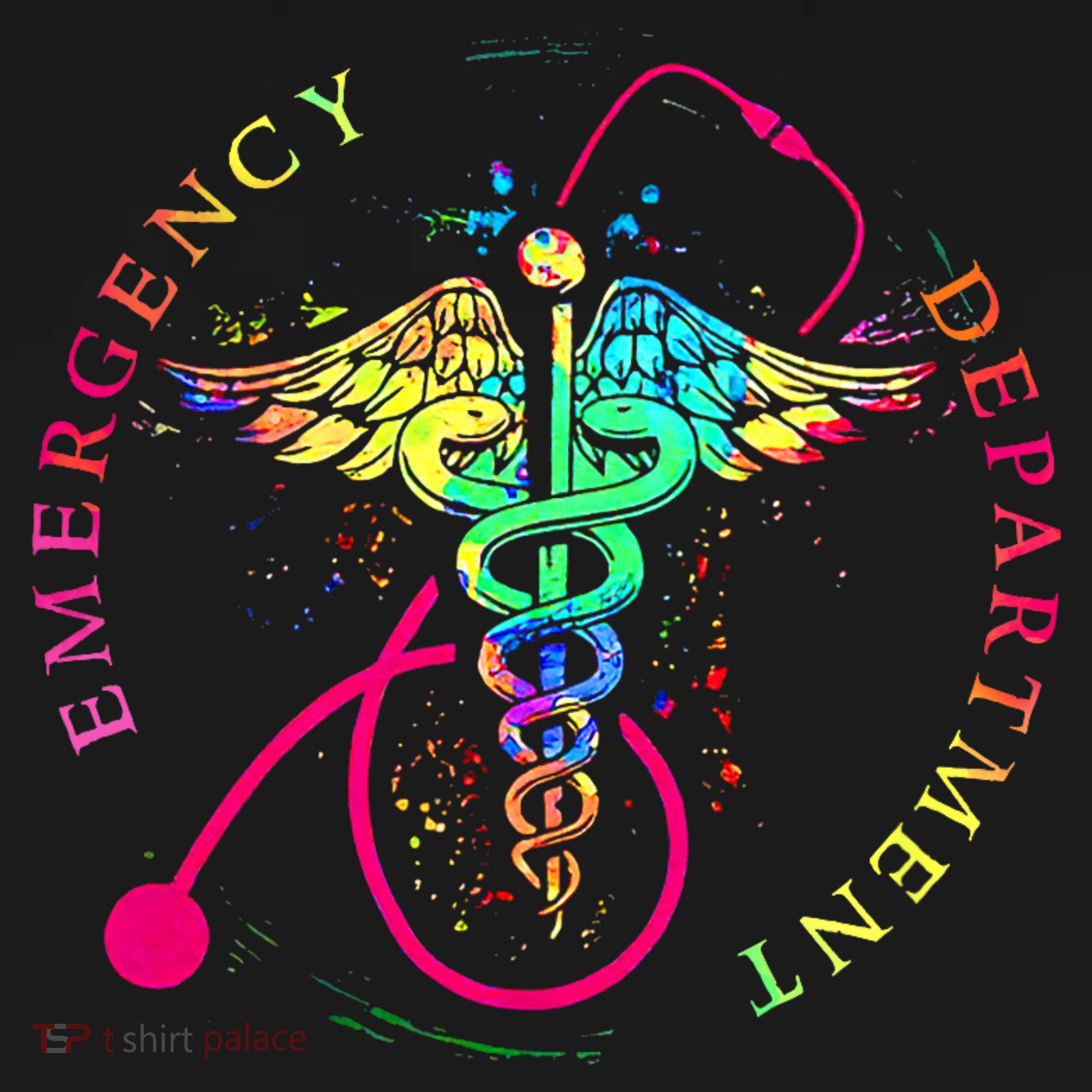 Emergency Department Tie Dye Ed Er Nurse Nursing T-Shirt