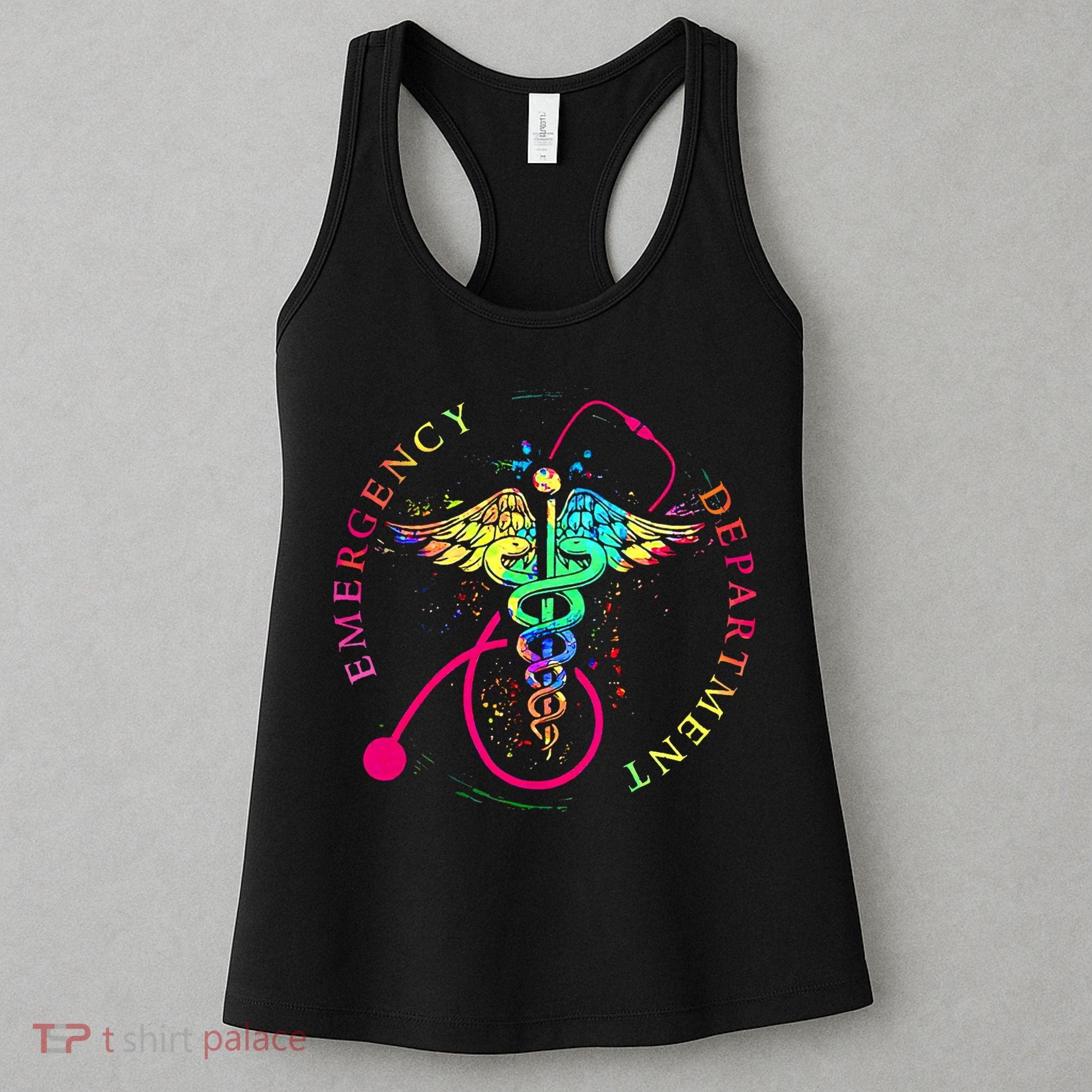 Emergency Department Tie Dye Ed Er Nurse Nursing Women's Tank Top