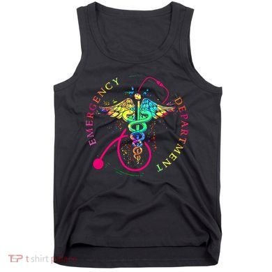 Emergency Department Tie Dye Ed Er Nurse Nursing Tank Top