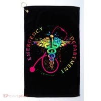 Emergency Department Tie Dye Ed Er Nurse Nursing Golf Towel thumb 0