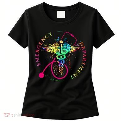 Emergency Department Tie Dye Ed Er Nurse Nursing Women's T-Shirt