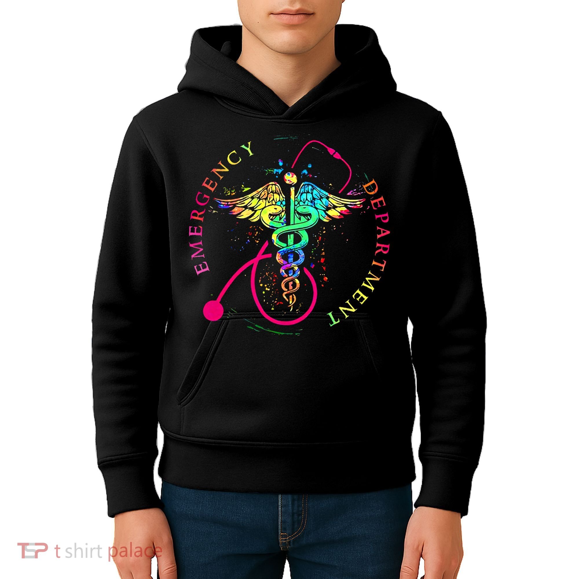 Emergency Department Tie Dye Ed Er Nurse Nursing Kids Hoodie