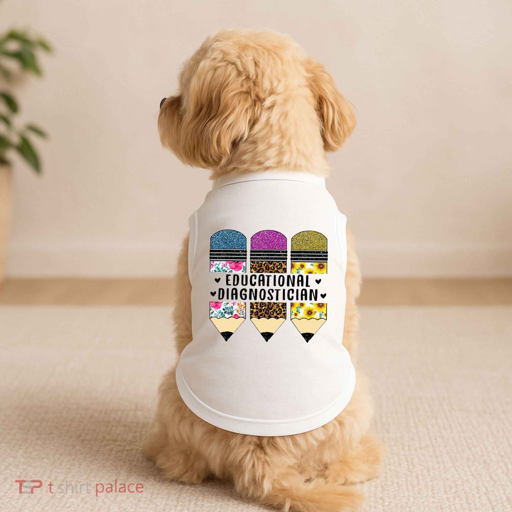 Educational Diagnostician Teacher First Day Appreciation Doggie Tank