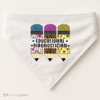Educational Diagnostician Teacher First Day Appreciation USA-Made Doggie Bandana thumb 0