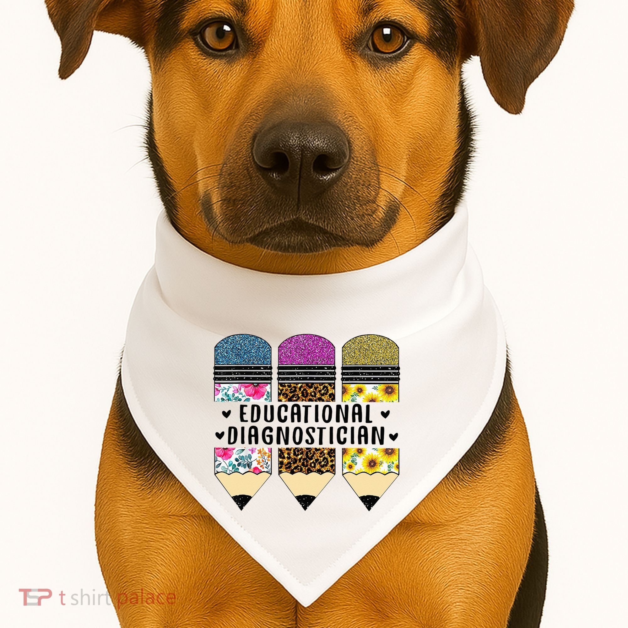 Educational Diagnostician Teacher First Day Appreciation USA-Made Doggie Bandana