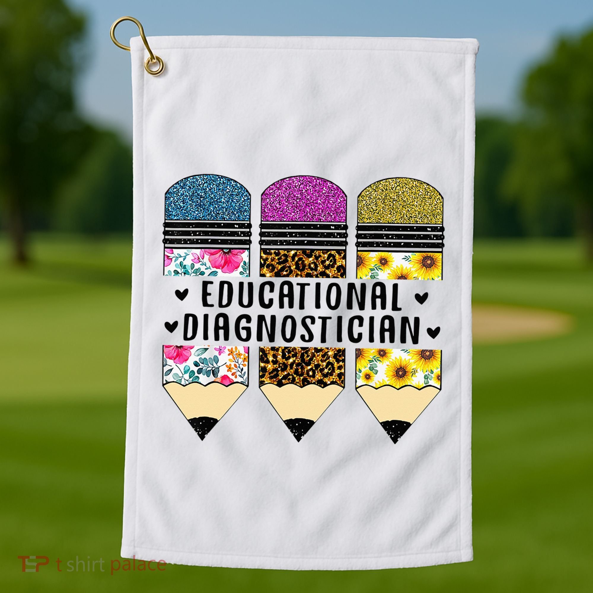 Educational Diagnostician Teacher First Day Appreciation Golf Towel