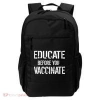 Educate Before You Vaccinate  Backpack thumb 0