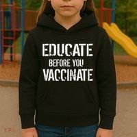 Educate Before You Vaccinate  Kids Hoodie thumb 3