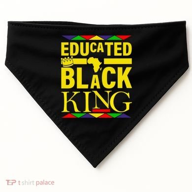 Educated Black King USA-Made Doggie Bandana