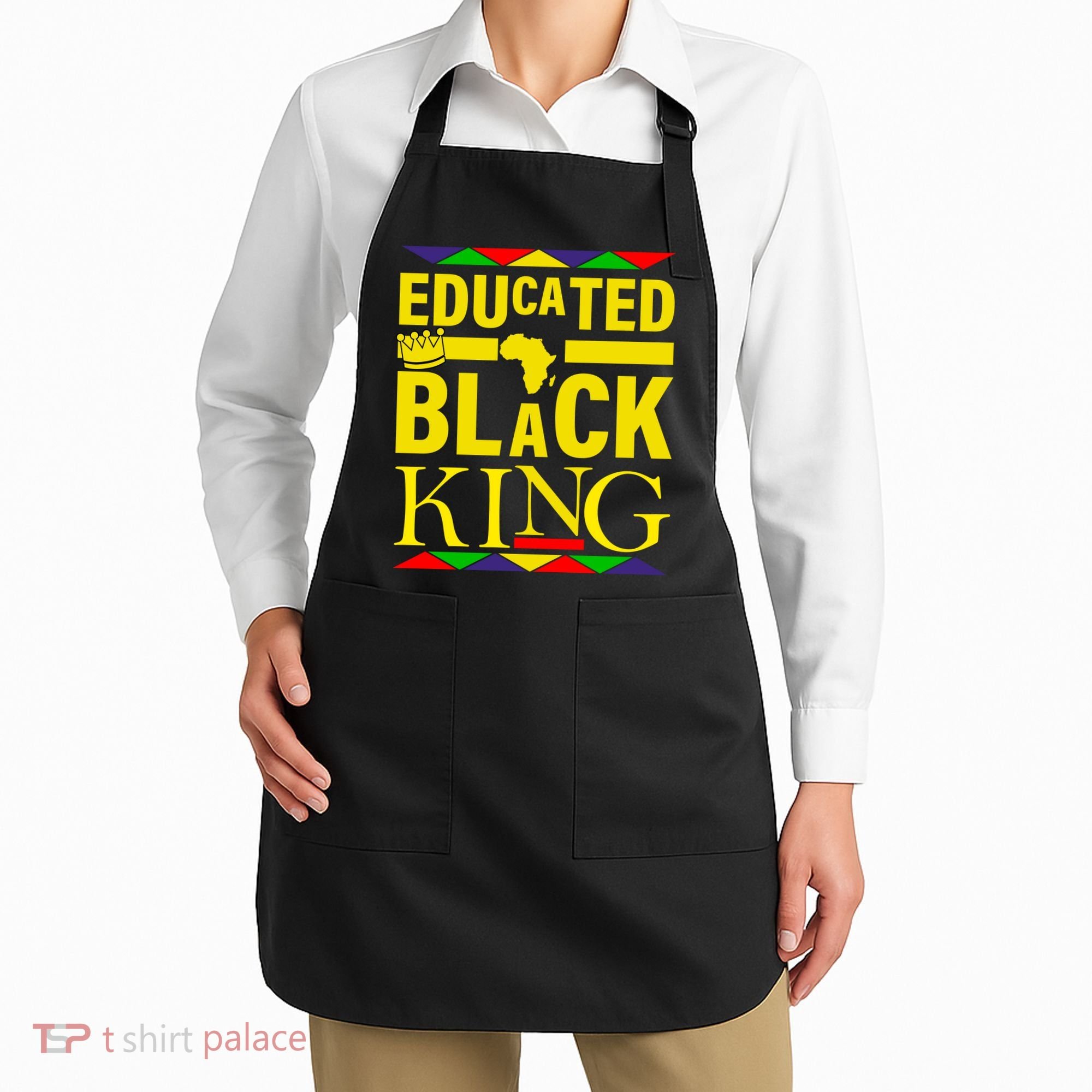 Educated Black King Apron
