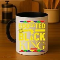 Educated Black King Coffee Mug thumb 4