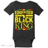 Educated Black King Baby Bodysuit thumb 0