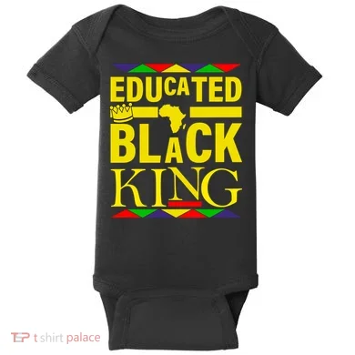 Educated Black King Baby Bodysuit