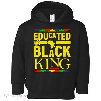 Educated Black King Toddler Hoodie