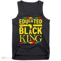 Educated Black King Tank Top thumb 0