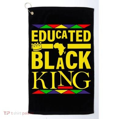 Educated Black King Golf Towel